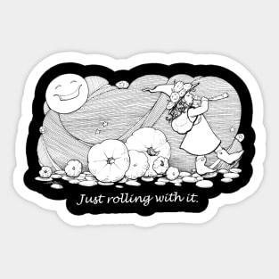 The Pied Piper of Pumpkins Sticker